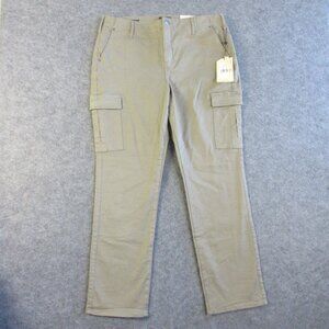 NYDJ Cargo Pants Women Size 14 Saddlewood Sheri Slim Lift Tuck Technology 604g